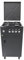 Gasmann 50cm Standherd SHG5050F Schwarz Matt mit Flaschenfach Propan 50 mbar 4 Gas-Kocher /1 m Gasschlauch und Regler (Schwarz)
