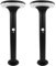 ENOVALITE 2er Set Solar Wegeleuchte mit Bewegungsmelder - 3 Lichtmodi - 3000K Warmweiß - IP54 wetterfest - Aluminium - runde LED Außenleuchte Pollerleuchte Garten Terrasse