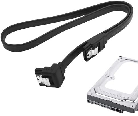 Cable SSD - Desde El Disco Duro Interno A La Placa Base | Cable De Datos 3.0 Con Pestillo De Bloqueo Para Unidades HDD Y SSD