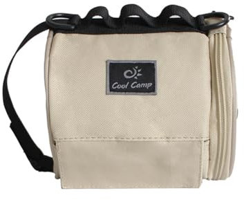 Hrlace Outdoor Camping Toilettenpapier Aufbewahrungshalter Tissue Box mit Haken Im Freien Toilette Klopapier Aufbewahrung Taschentuchbox für Camping-Zelt Unterwegs Wandern AusflüGe Khaki