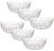 Reldor Ice Cream Dessert Glass Bowl Set of 6 – 400ml Glass Bowls for Fruit, Sundae, Salad, Appetizers, Trifle – Clear Crystal Bowls Set for Serving Snacks, Sweets, Party (Diameter 13cm)