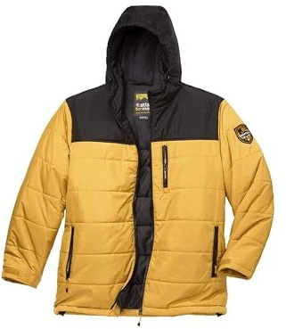 ATLAS FOR MEN - Schwarze Steppjacke - Warm und leicht - Verfügbar in großen Größen von M bis 5XL