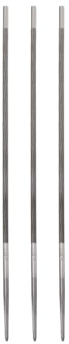 QUARKZMAN 3 Limes Pour Tronçonneuse, 5/32(4.0mm) Lime Ronde À Main Avec Coupe Spirale Pour Affûtage De Chaîne De Tronçonneuse, Meulage