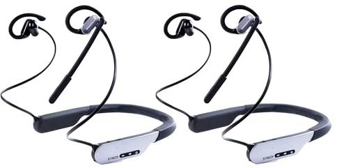 SYNCO Xtalk S - Sistema di cuffie interfono wireless, 2,4 GHz full-duplex, portata 250 m, connessione senza master, cancellazione del rumore ENC, batteria 9H, controllo APP (S2)