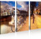 islandburner Bild Bilder auf Leinwand Amsterdam V2 Holland XXL Poster Leinwandbild Wandbild Dekoartikel Wohnzimmer Marke
