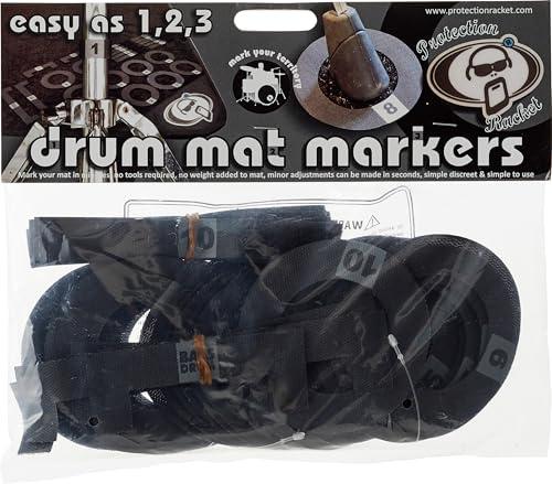 Protection Racket 9022-01 Drum Mat marker set,Black