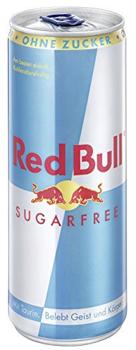 Red Bull Energy Drin Sugarfree, 24er Pack, EINWEG (24 x 250 ml)