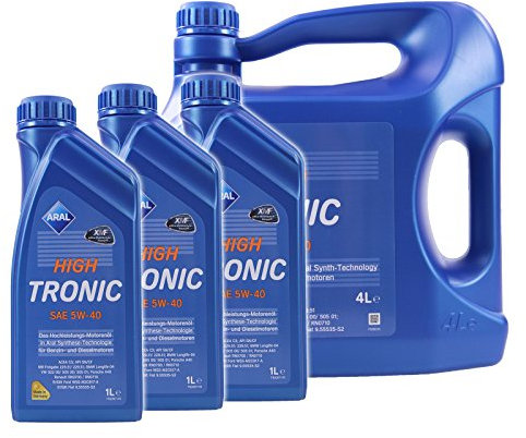 3x 1 L + 4 L = 7 Liter ARAL HighTronic 5W-40 Motoröl