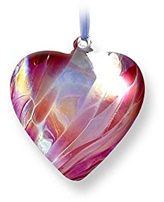 Nobile Glassware Mouth Blown October Birth Gem Heart 1699-17
