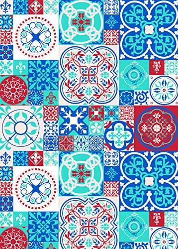 Clairefontaine 95247C - Ries mit 24 Bögen Bastelpapier, bedruckt, 150g, DIN A4 (21x29,7 cm), ideal für Bastelaktivitäten & Scrapbooking, Keramik Motive sortiert, 1 Pack