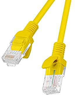 Lanberg PCU6-10CC-0100-Y Netzwerkkabel Kat.6 Utp, 1m gelb