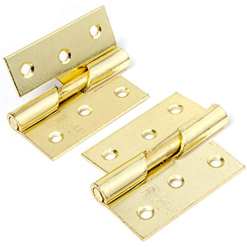 Pair of Right Hand Brass Rising Butt Hinges | 75mm/3