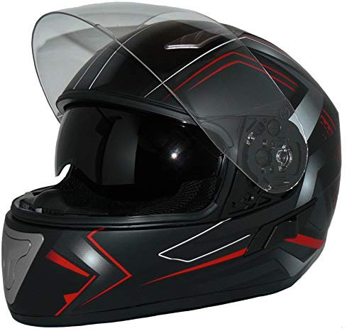 Integralhelm mit Sonnenblende H520-Arrow-RT - XL