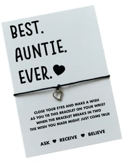 Auntie Gift | Auntie wish bracelet | Gift for Auntie | Aunty present