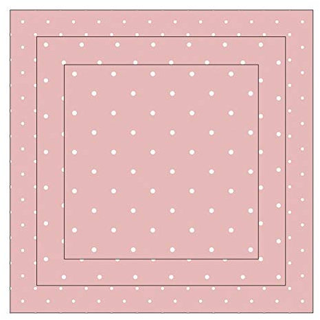 Ideen mit Herz Duo-Design Faltpapiere | 150 Blatt | quadratisch | 3 Größen (10cm, 7cm, 5cm) à 50 Stück | Beidseitiger Druck: Muster/unifarben | Bastelpapier | Origami-Papier (Punkte | rosa)