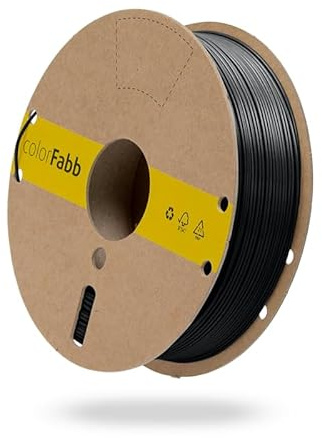 colorFabb PLA/PHA Standardschwarz 3D-Druckerfilament, 2,85mm Durchmesser, 2200g Spule, 100% biobasiert, Weniger spröde als PLA, In mehreren Farben erhältlich
