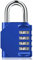 Combination Locker Padlock, BeskooHome Resettable 4-Digit Heavy Duty Combination Padlock Outdoor for Shed Gate, Backyard, Fence, Garage, Gym, School Locker (1 Pack Blue)