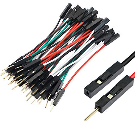 SinLoon Dupont Wire Breadboard Jumper Wires Jumper Wire Male to Female for Arduino Breadboard and Circuit Board 8cm 4 Colors Total 40-Pack(Male to Female)