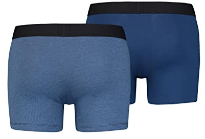 LEVIS Men's Boxer Underwear (Pack of 2), Dark Blue Combo, L