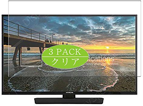 VacFun 3 Pezzi Pellicola Protettiva, compatibile con 24 Hitachi 24HE2000 24HE1000 TV Screen Protector Protezioni Schermo (Non Vetro Temperato) NuovaVersione