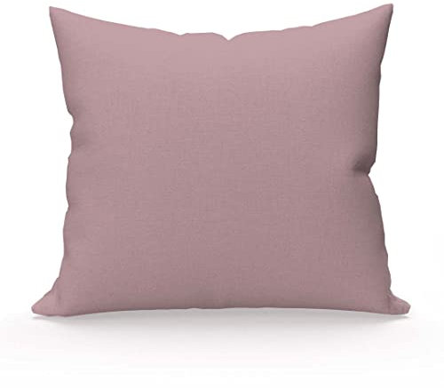 Soleil d'ocre, Taie d'oreiller, Coton 57 Fils, Rose, 63x63 cm