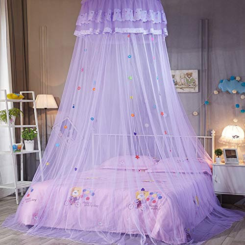 Moskitonetz,Prinzessin Mückennetz,Moskitonetz Kinderbett,Prinzessinen Baldachin Moskitonetz,Moskitonetz Prinzessin Bett,Prinzessinen Moskitonetz