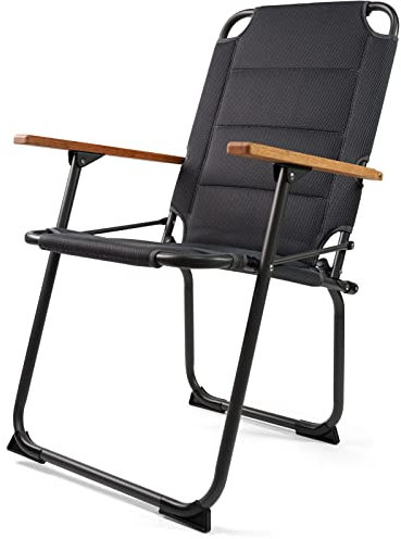 Human Comfort Campingstuhl Ocana 3D Garten Stuhl Klappstuhl Faltstuhl Alu Holz