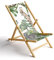MyMaxxi Liegestuhl Holz Bedruckt Gartenstuhl - Dschungeltiere mit Palmen - Terrasse Balkon Sonnenliege - klappbar Strandstuhl Garten - Relax Gartenliege - verstellbar