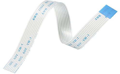 sourcing map Flexible Flat Cable Extension Ribbon Cables 8 Pins 1.0mm Pitch 150mm for 3D Printer, DIY, Camera, Screen and DVD Player Connector B Type Pack of 8