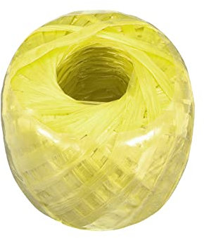 Rebower Cuerda De Poliéster Nylon [para Empaque De Libros DIY] - 100m/328ft / 1 Rollo Amarillo