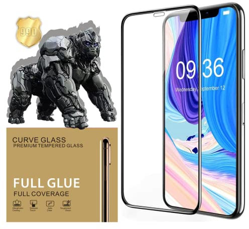 MH TECH iPhone XR, iPhone 11 Screen Protector, [9H] Premium Edge Full Coverage Tempered Glass Screen Protectors for iPhone XR, iPhone 11 Film [Compatible Face ID]