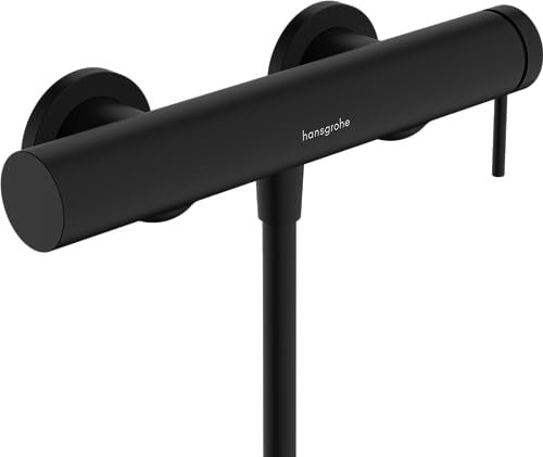 hansgrohe Tecturis S - Mitigeur de douche apparent, Robinet douche 1 sortie, Mitigeur monocommande, Noir mat, 73622670