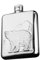 BAILEYU 6oz Flachmann für Schnaps mit Trichter Edelstahl Outdoor Portable Tasche Whiskey Flachmann für Klettern Camping Wandern Picknick Bar Party,Polar Bears