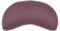 Bodhi Meditationskissen Halbmond | Yogi MOND ECO | Bezug aus 100% Bio-Baumwolle | Yogakissen halbmondförmig mit Buchweizenfüllung | Halbmondkissen für Yoga & Meditation | Dusty Purple