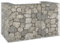 ShGaxin Gabionenwand für Mülltonne, Gabionen Zaun, Mülltonnenverkleidung, Gabionenkörbe, Steine Für Gabionen, Steingabionen,n Verzinkter Stahl 180x100x110 cm