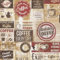 Bistro Coffee Shop Cafe Diner Wallpaper Kitchen Vintage Red Orange Brown Beige Embossed