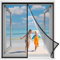 Moustiquaire Fenetre Porte 210x130 cm, Magnetique pour Fenetre Coulissante, d'entrée, Battante,Enroulable, Caravane, Balcon, Camping Car Noir Renforcés