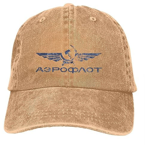 YANIUIE Aeroflot Logo Baseballkappen Schirmmütze UDSSR Union der Sozialistischen Sowjetrepubliken Sonnenschutzhüte für Männer Frauen Geschenk