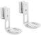 PureMounts Speaker Bracket for Sonos Era 100 Set of 2 Speaker Wall Mount with Cable Management Swivelling +/-45° Tilting 0/-18° 3 kg Load Capacity White