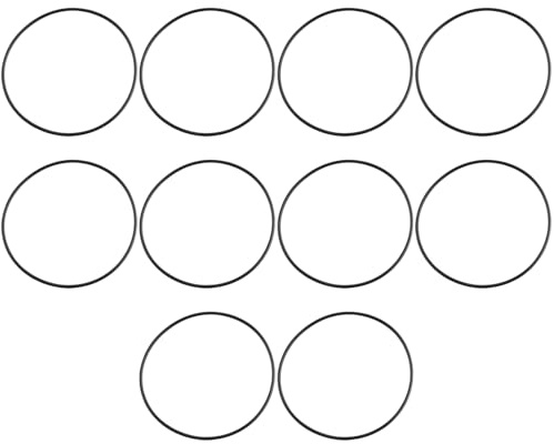YINETTECH 10 Stück Nitril-Dichtungsring, 85 mm ID x 2,5 mm, C/S NBR Gummi-O-Ring, 90 mm x 85 mm x 2,5 mm, O-Ringe Dichtung, kompatibel mit Viega O-Ring 556402 4943.20