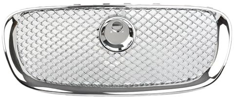 Argento Cromato Auto Paraurti Anteriore Griglia Superiore Della Maglia Griglia Compatibile for Jaguar XF XF 2008 2009 2010 2011