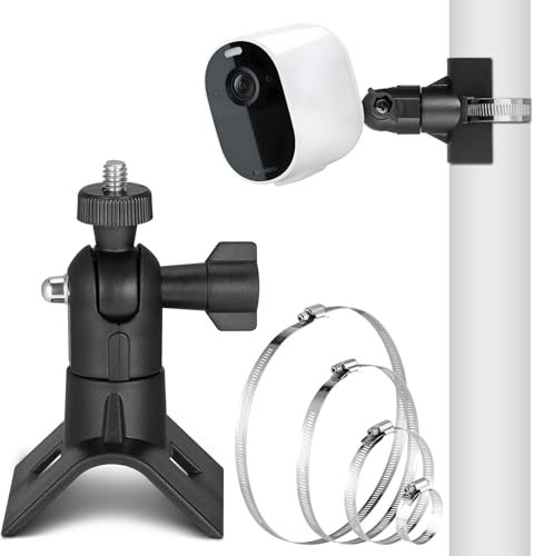 Zocipro Support de Caméra de Sécurité Universel, Support de Montage sur Perche pour Autres Appareils avec Trou de Vis de 6,35 mm (1/4), Compatible avec Caméra Arlo/Wyze/Eufy