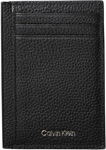 Calvin Klein Foil Emboss NS Card Case Lv04d1061g, Porte-Cartes Homme, Black (Black), Taille Unique