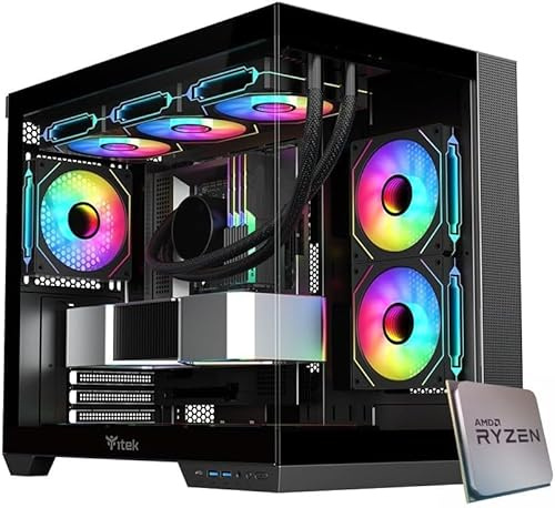 EMCA4 Computer Gaming PC Assemblato Ryzen 5 9600X - RTX 5070 12GB - SSD M.2 1TB nvme Gen4 - Ram 32GB DDR5 6000mhz EXPO - RGB - Windows 11 - B850 WIFI - Dissipatore a Liquido 360mm