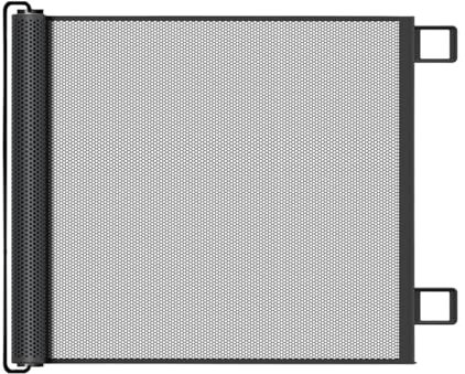 Barrière rétractable pour animaux de compagnie, filet d'isolation de sécurité, réglable, grille pour animaux domestiques, grille rétractable automatique, multifonctionnelle, filet anti-perforation, D