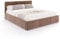 Bett Fresia 120x200 cm mit Lattenrost Stauraum Doppelbett Samt Trinity braun Bettkasten