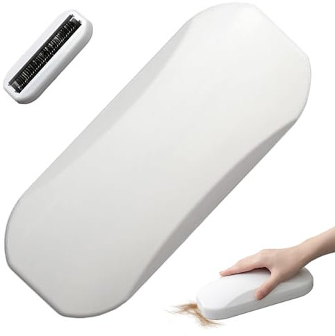 Hintyne Recogedor de Migas de Mesa 7.8 x 3.3 x 1.8 Pulgadas recogedor de Migas portátil con cerdas Suaves Reutilizables para Limpiar Cabello y restos de Papel.