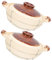 Zerodeko de Barro Individual 2 Piezas Olla con Tapa Utensilios de Cocina para Hornear Arroz de Arcilla para Uso Doméstico Pequeña para Horno