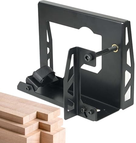 Hobelständer Klappbar | Elektrohobel Halterung | Hobelmaschinen Ständer für Holzbearbeitung | 25,8x16,2x20cm Robuster Stahl | Kompatibel mit Elektrowerkzeugen