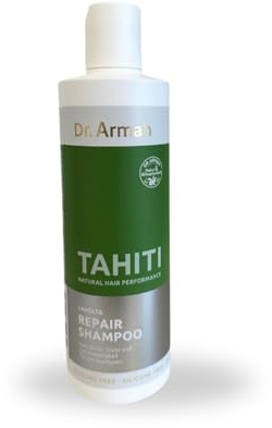Dr. Armah – Lavolta Tahiti – Repair Shampoo – feuchtigkeitsspendende Haarpflege mit Monoi-Extrakt & Panthenol schützt vor Haarbruch – Haarshampoo für coloriertes & trockenes Haar – 300 ml